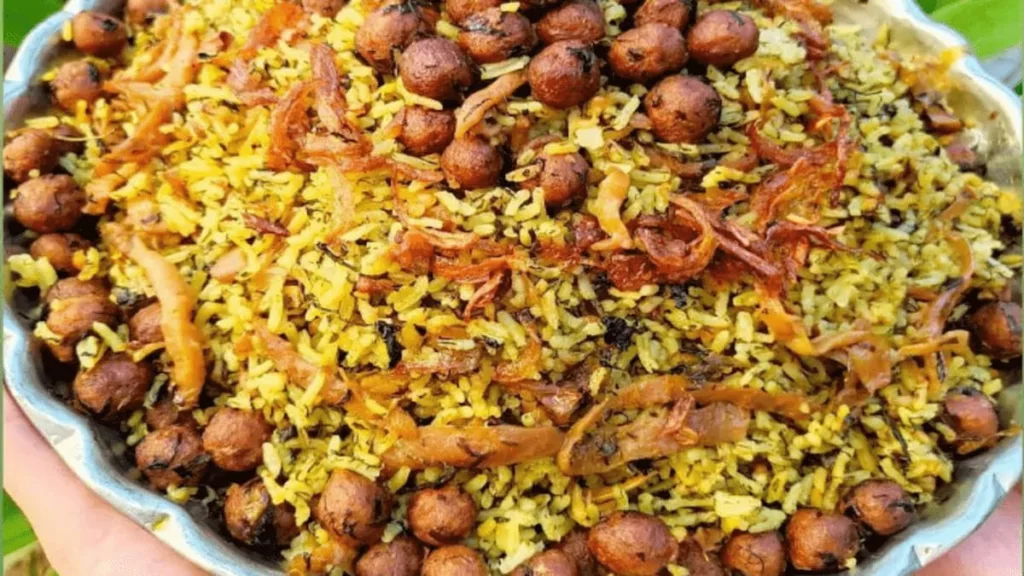 Iranian kalam polo recipe